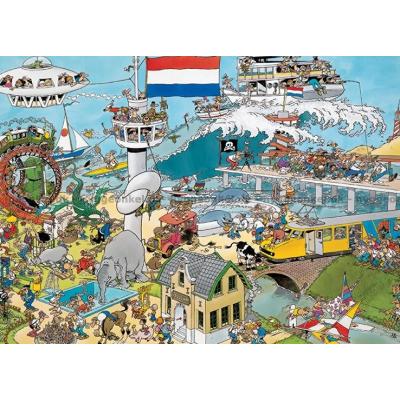 Billede af Til lands, til vands og i luften, 1000 brikker