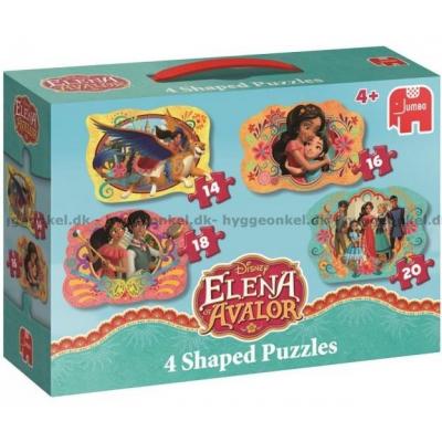 Disney: Elena fra Avalor - Formet motiv, 4 i 1, 14 brikker