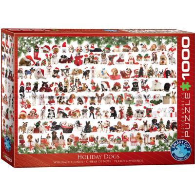 Jul: Hunde, 1000 brikker