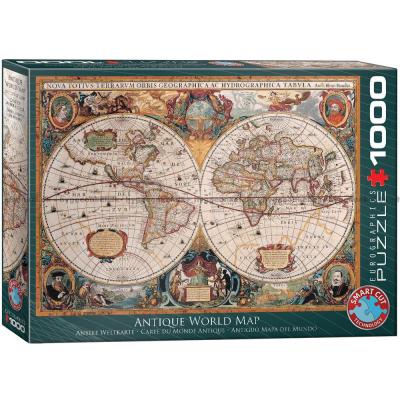 Antikt verdenskort: 1630, 1000 brikker