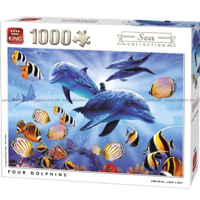 Sundram: Fire delfiner, 1000 brikker