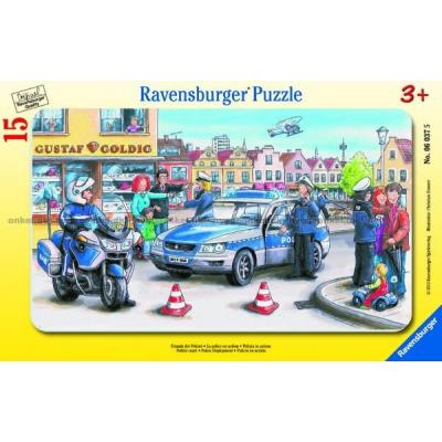 Politi - Rammepuslespil, 15 brikker