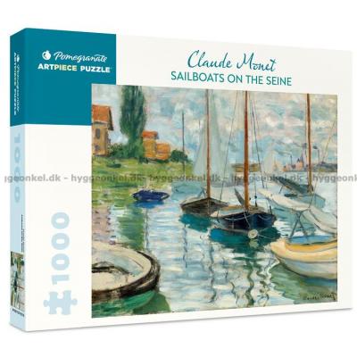 Monet: Sejlbåde på Seine, 1000 brikker