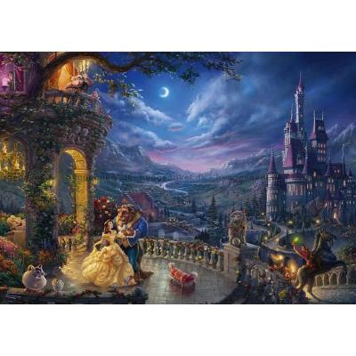 Billede af Disney: Kinkade - Skønheden og Udyret - Dansen, 1000 brikker