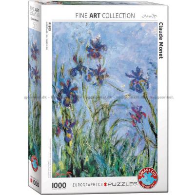 Monet: Irises, 1000 brikker