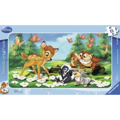 Disney: Bambi - Rammepuslespil, 15 brikker