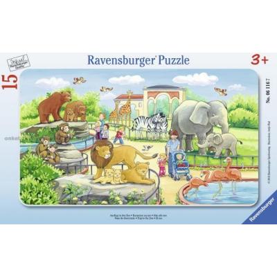 Zoologisk have - Rammepuslespil, 15 brikker