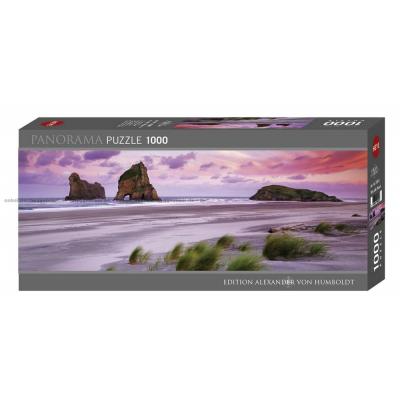 Humboldt: Wharakiki stranden - Panorama, 1000 brikker