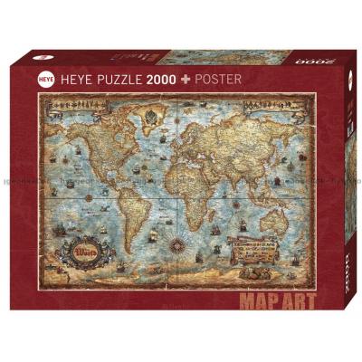 Zigic: Verdenskort, 2000 brikker