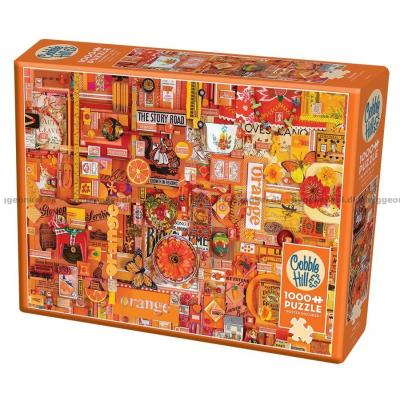 Regnbue kollektion: Orange, 1000 brikker