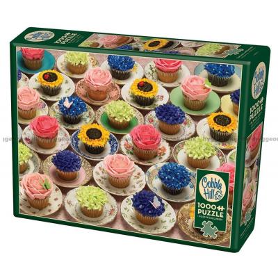 Cupcakes: Blomster, 1000 brikker