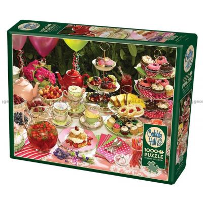 Kaffebord i haven, 1000 brikker