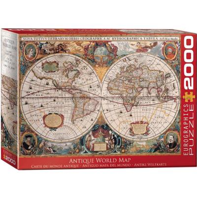 Antikt verdenskort, 2000 brikker