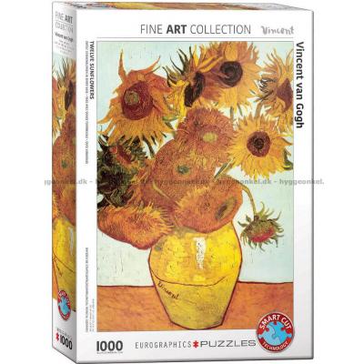 Van Gogh: 12 sommerblomster, 1000 brikker
