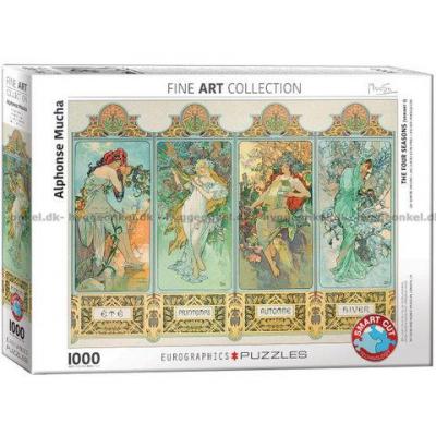 Mucha: De fire årstider, 1000 brikker
