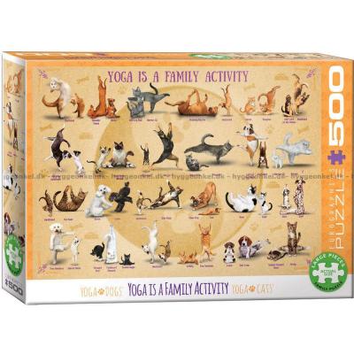 Yoga: En familie aktivitet, 500 brikker
