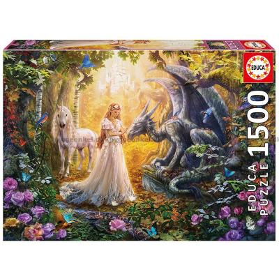 Krasny: Dragen, prinsessen og enhjørningen, 1500 brikker