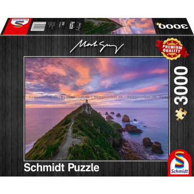 Gray: Fyrtårnet ved Nugget Point, New Zealand, 3000 brikker