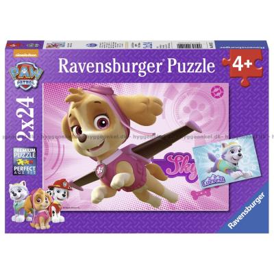 Paw Patrol: Skye og Everest, 2x24 brikker