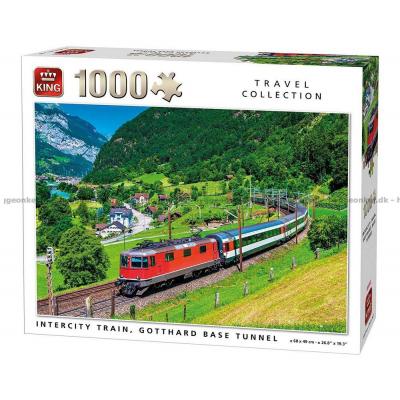 Gotthard-Basistunnelen i Schweiz: Toget, 1000 brikker