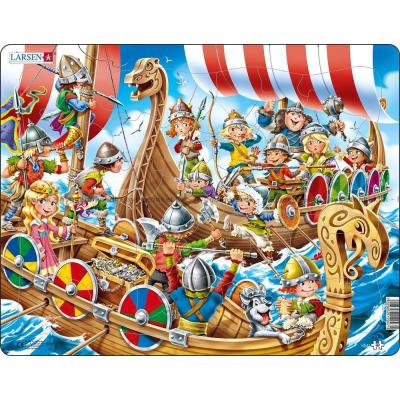Unge vikinger - Rammepuslespil, 30 brikker