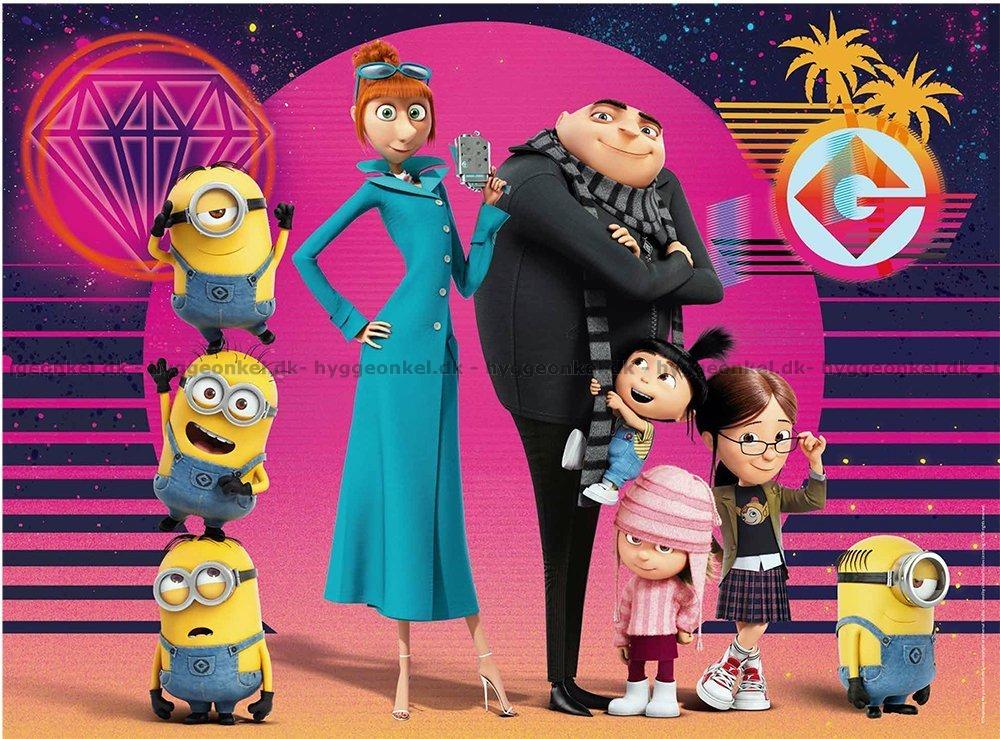 Minions Grusomme Mig 3 Familie foto, 200 brikker!