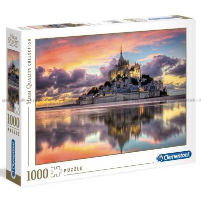 Le Mont-Saint-Michel, Frankrig - Aften, 1000 brikker