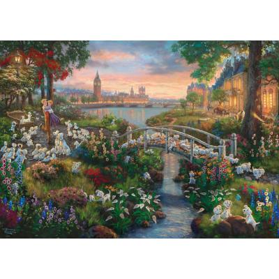 Billede af Disney: Kinkade - 101 Dalmatinere, 1000 brikker
