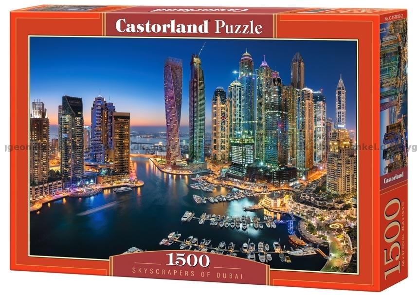 Skyskrabere i Dubai, 1500 brikker puslespil, Castorland 151813