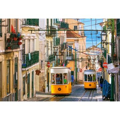 Billede af Portugal: Sporvogn i Lissabon, 1000 brikker