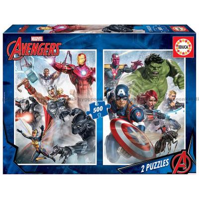 Marvel: Avengers - Heltene, 2x500 brikker