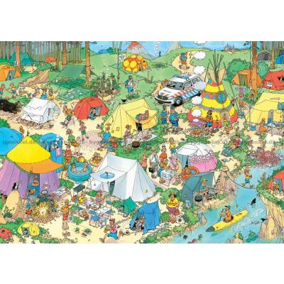 Billede af På camping i skoven, 1000 brikker