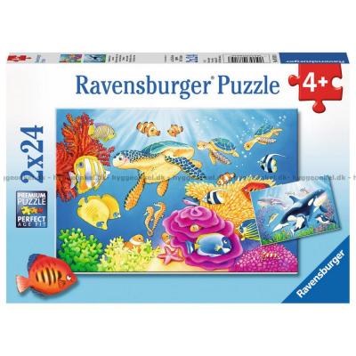 Under havoverfladen, 2x24 brikker