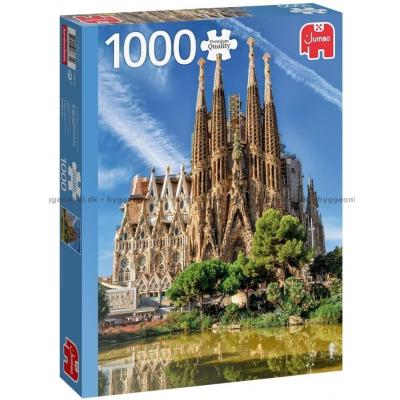 Udsigt over Sagrada Familia, Barcelona, 1000 brikker