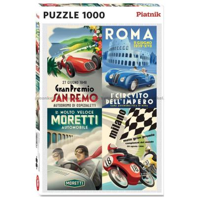 Biler: Italienske klassikere, 1000 brikker