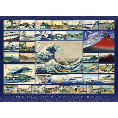 Hokusai: Den store bølge - Collage, 1000 brikker