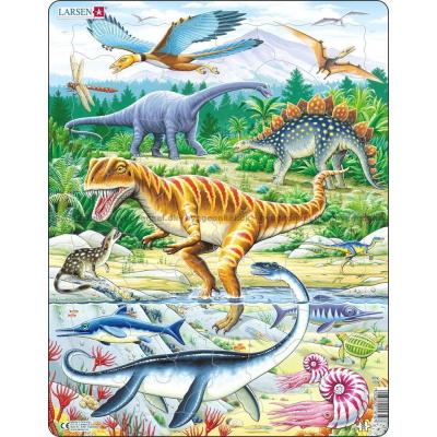 Dinosaurer - Rammepuslespil, 35 brikker