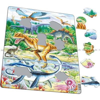 Billede af Dinosaurer - Rammepuslespil, 35 brikker