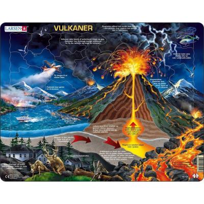 Vulkaner - Rammepuslespil, 70 brikker