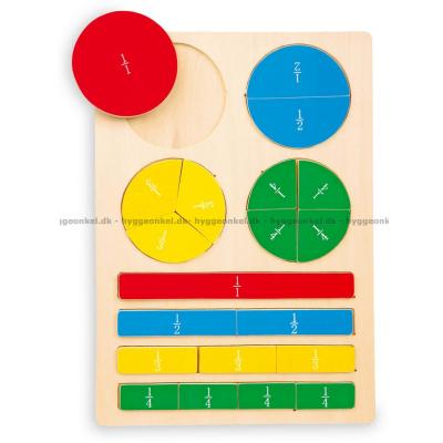 Matematik: Brøker, 20 brikker