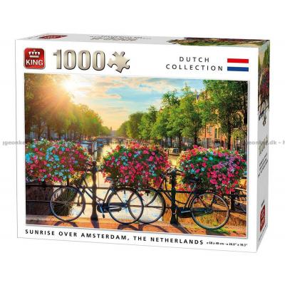 Solopgang over Amsterdam, 1000 brikker