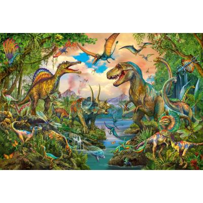 Billede af Vilde dinosaurer, 150 brikker