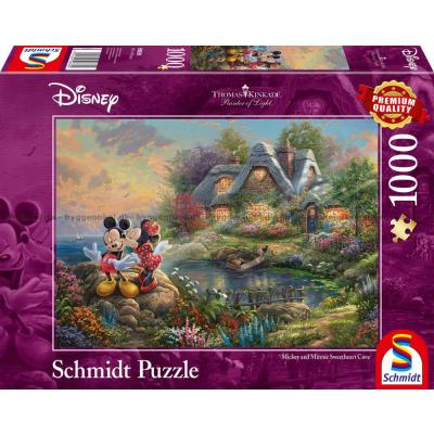 Disney: Kinkade - Mickey og Minnie Mouse, 1000 brikker