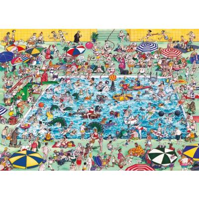 Blachon: Ved poolen, 1000 brikker
