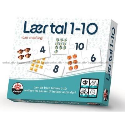 Lær tal 1-10, 20 brikker