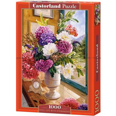 Stilleben med hortensia, 1000 brikker