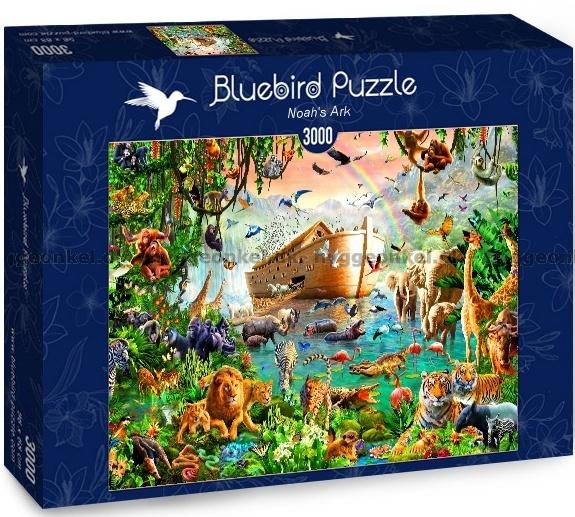 Chesterman: Noas - Dyrene, 3000 brikker puslespil, Bluebird Puzzle - 70162 - 3663384701627