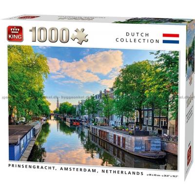 Holland: Prinsengracht i Amsterdam, 1000 brikker