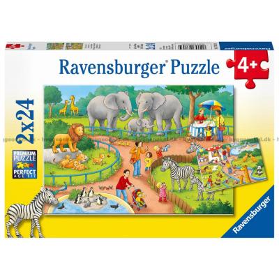 En dag i zoo, 2x24 brikker