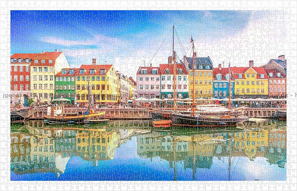 Kob Kobenhavn Nyhavn Plastik 1000 Brikker Hos Hyggeonkel Pintoo H46